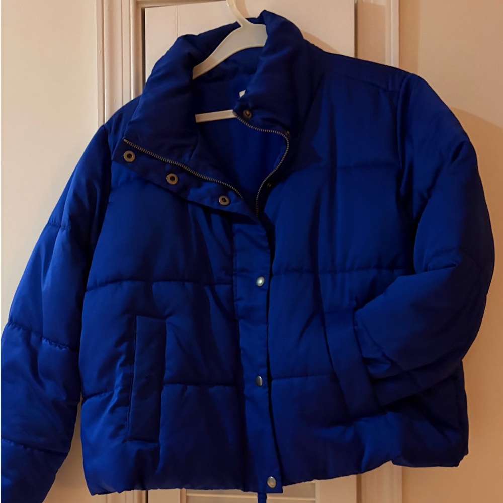 LOFT Royal Blue Puffer Coat